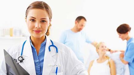 As the doctor treats from parasites