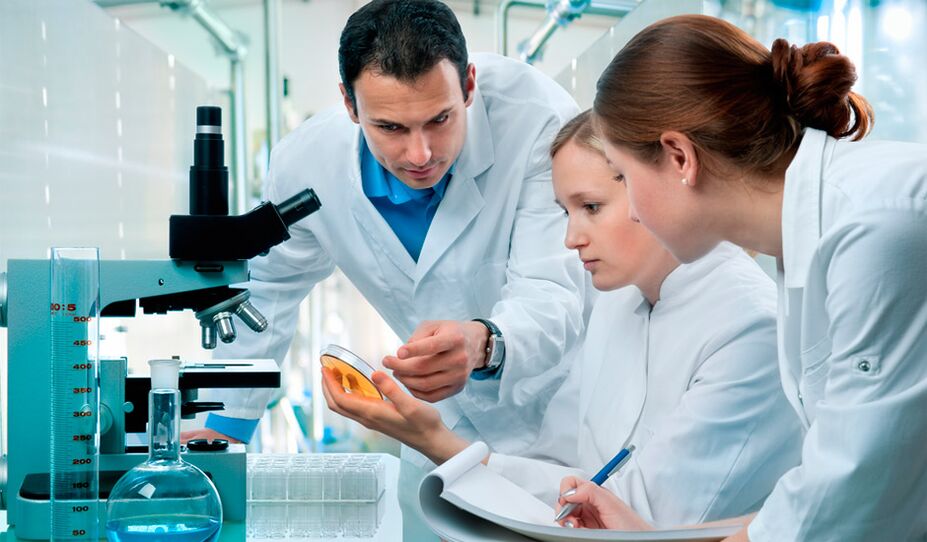 Diagnosing the presence of parasites in the body