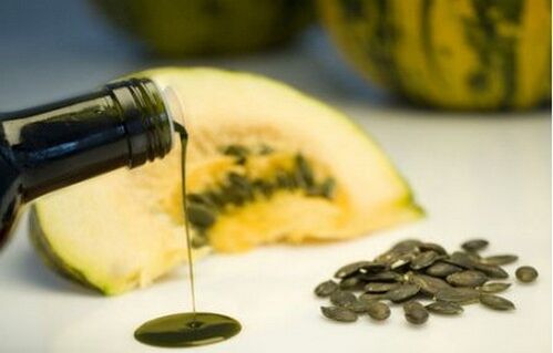 Pumpkin seed oil to prepare the body for medicinal deworming