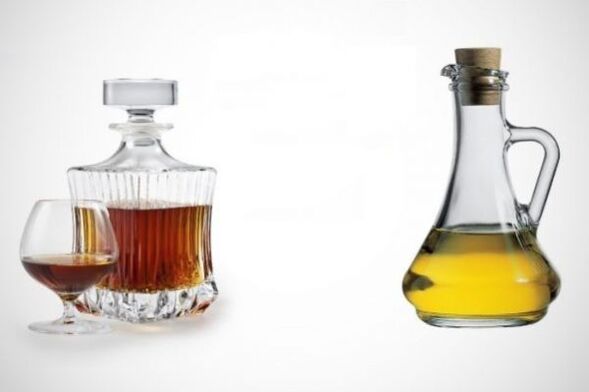 cognac and powdered oil to remove parasites from the body